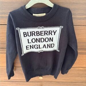 Burberry Kids Black Sweater